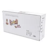 VIGA PolarB Zestaw Drewniana Piramidka + Przebijanka z Młoteczkiem Lisek Montessori