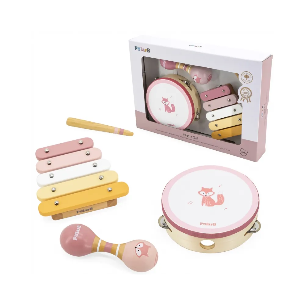 VIGA PolarB Zestaw Instrumentów Muzycznych Różowy