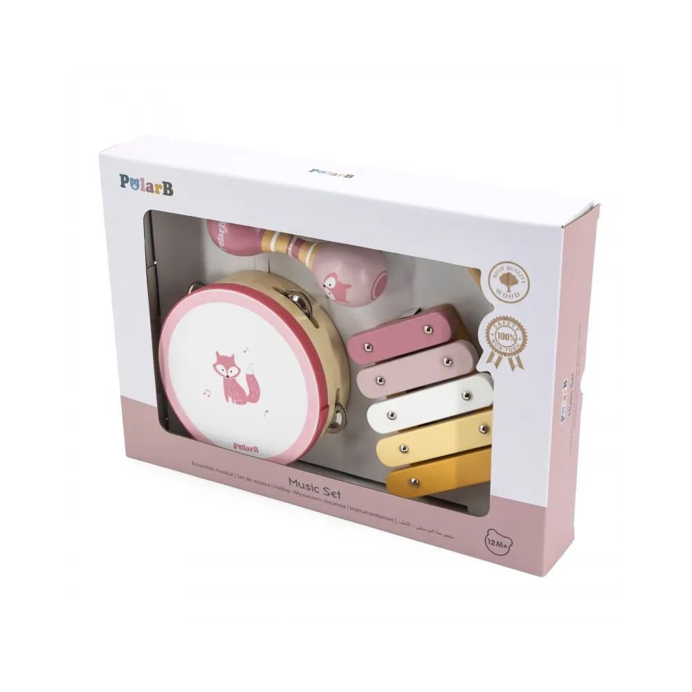 VIGA PolarB Zestaw Instrumentów Muzycznych Różowy