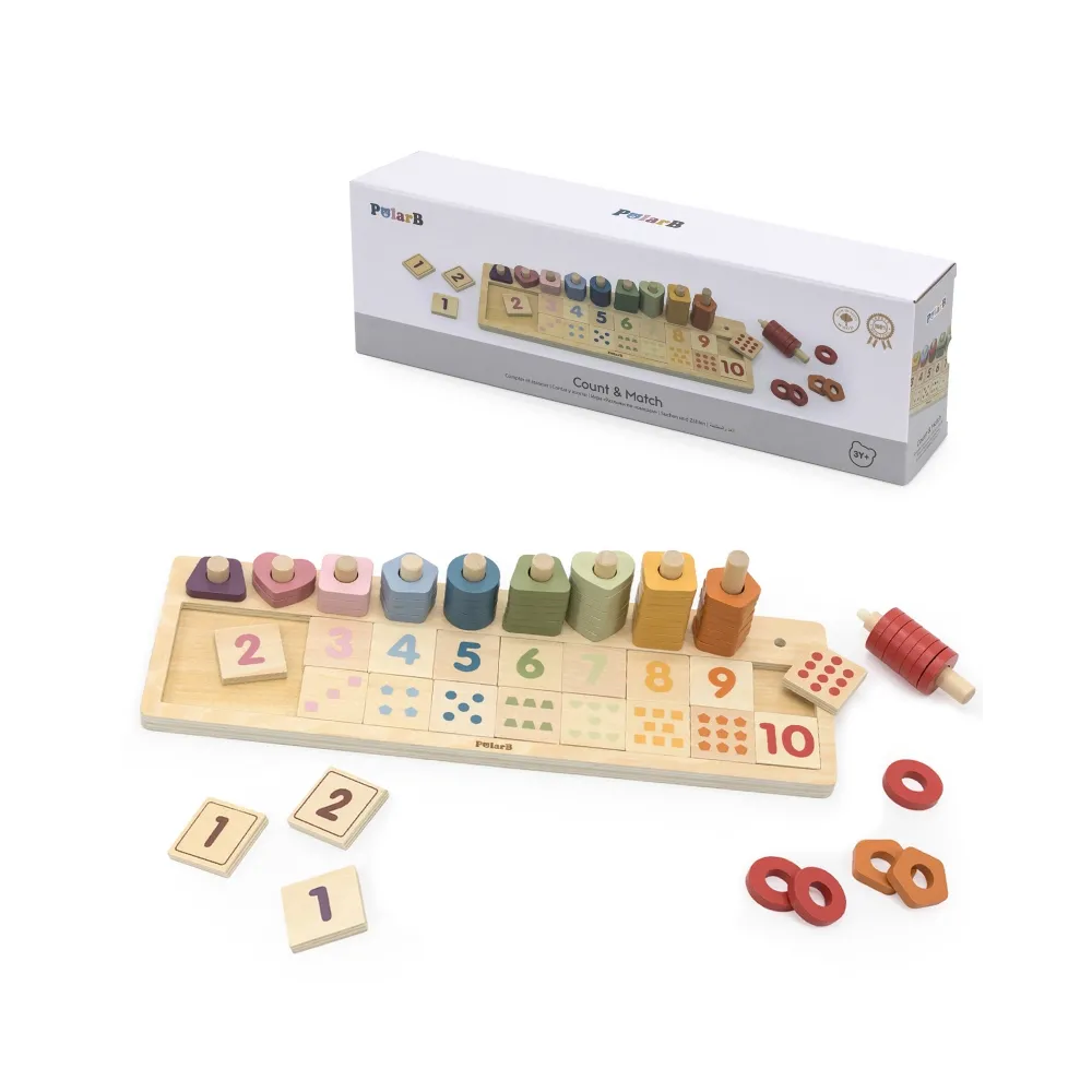 Drewniane liczydło VIGA PolarB idealne do nauki liczb dla dzieci