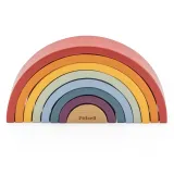 VIGA PolarB Drewniana Tęcza Układanka Klocki Kreatywne Montessori