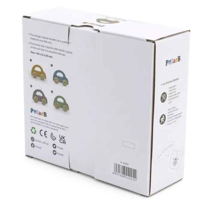 Samochodzik do pchania z trwałego drewna