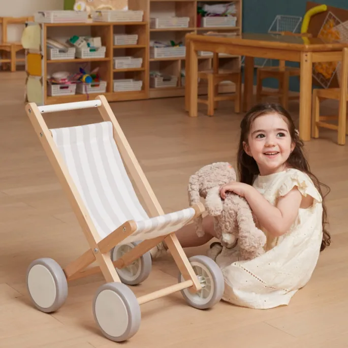 Trwały wózek spacerowy dla lalek do 38 cm