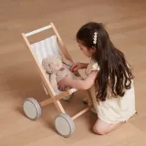 VIGA Drewniany Wózek Dla Lalek Spacerówka