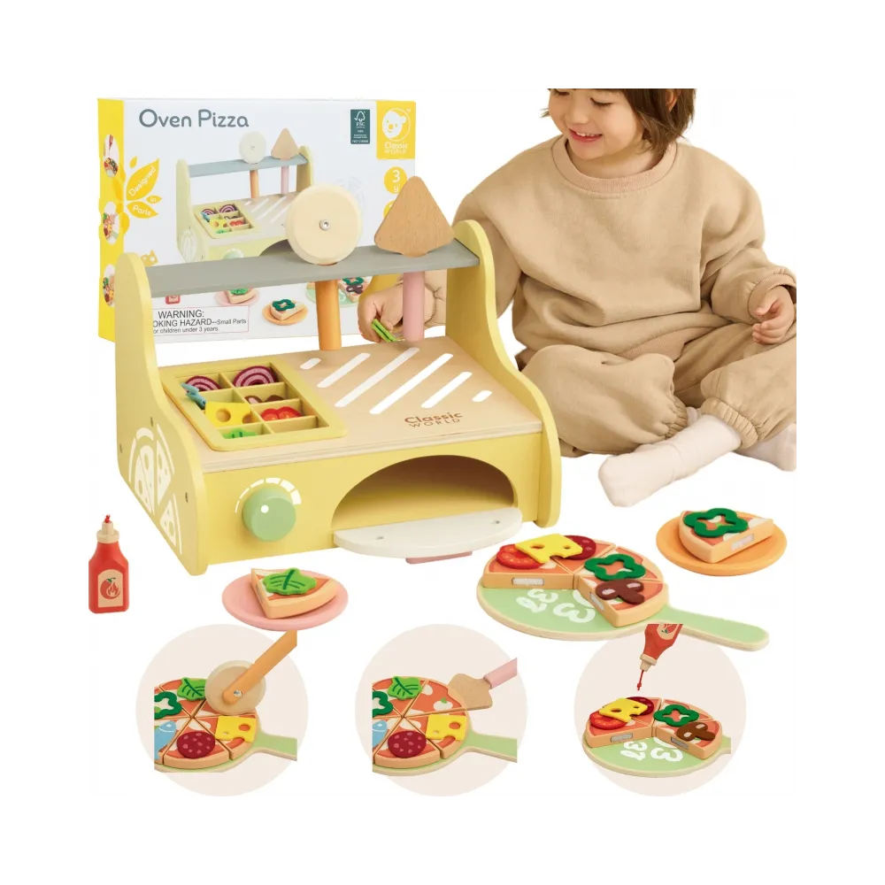 CLASSIC WORLD Drewniany Piec do Pizzy Oven Pizza 3+ FSC