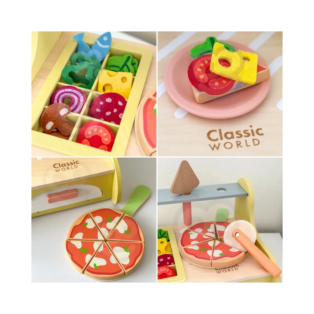 CLASSIC WORLD Drewniany Piec do Pizzy Oven Pizza 3+ FSC