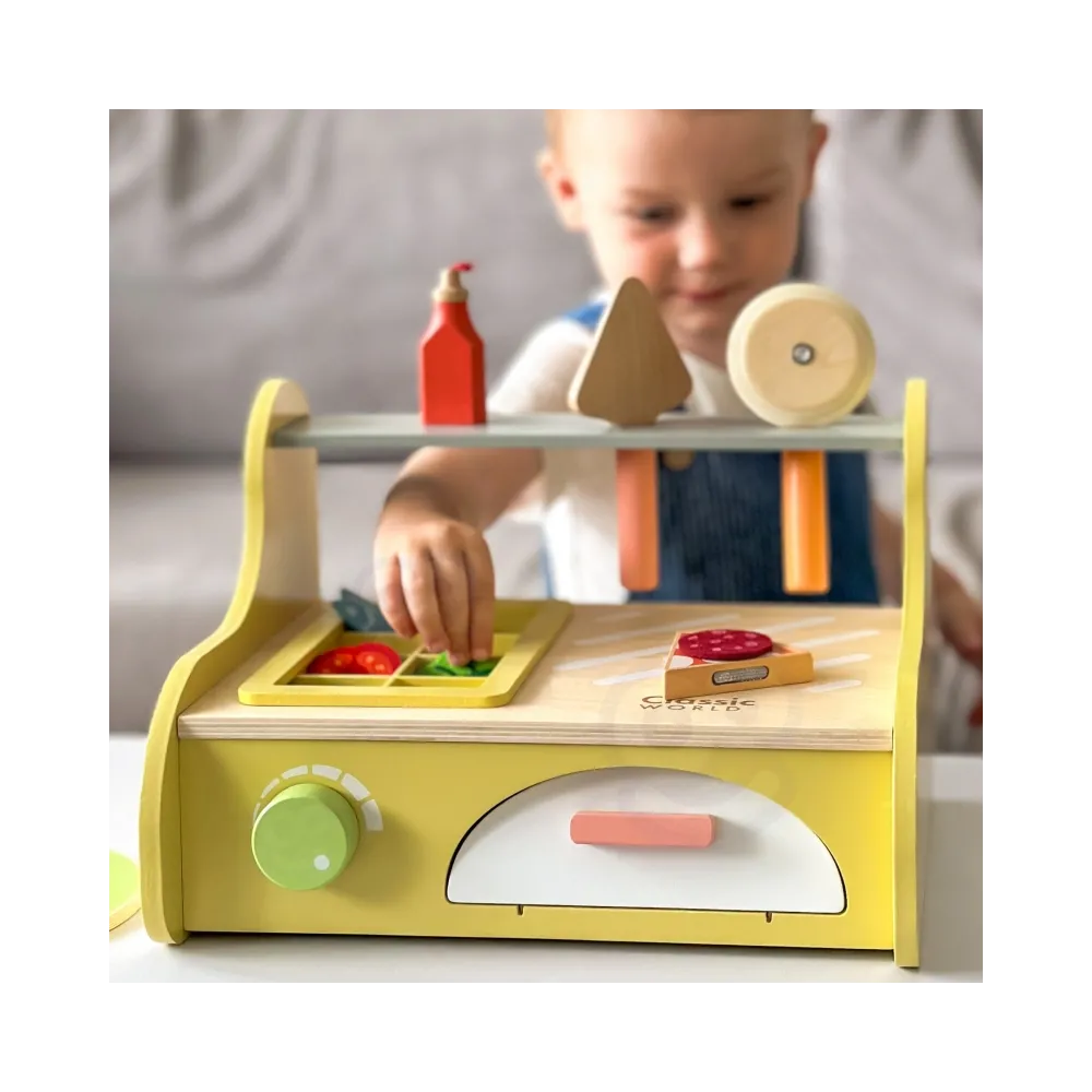 CLASSIC WORLD Drewniany Piec do Pizzy Oven Pizza 3+ FSC