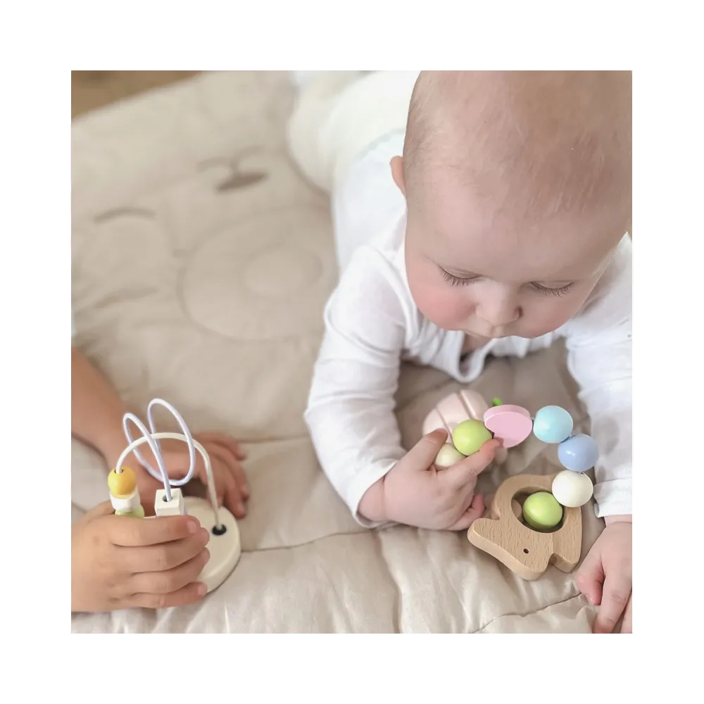 CLASSIC WORLD Pastelowy Zestaw Motoryczny dla Niemowląt Box Pierwsze Zabawki od Urodzenia