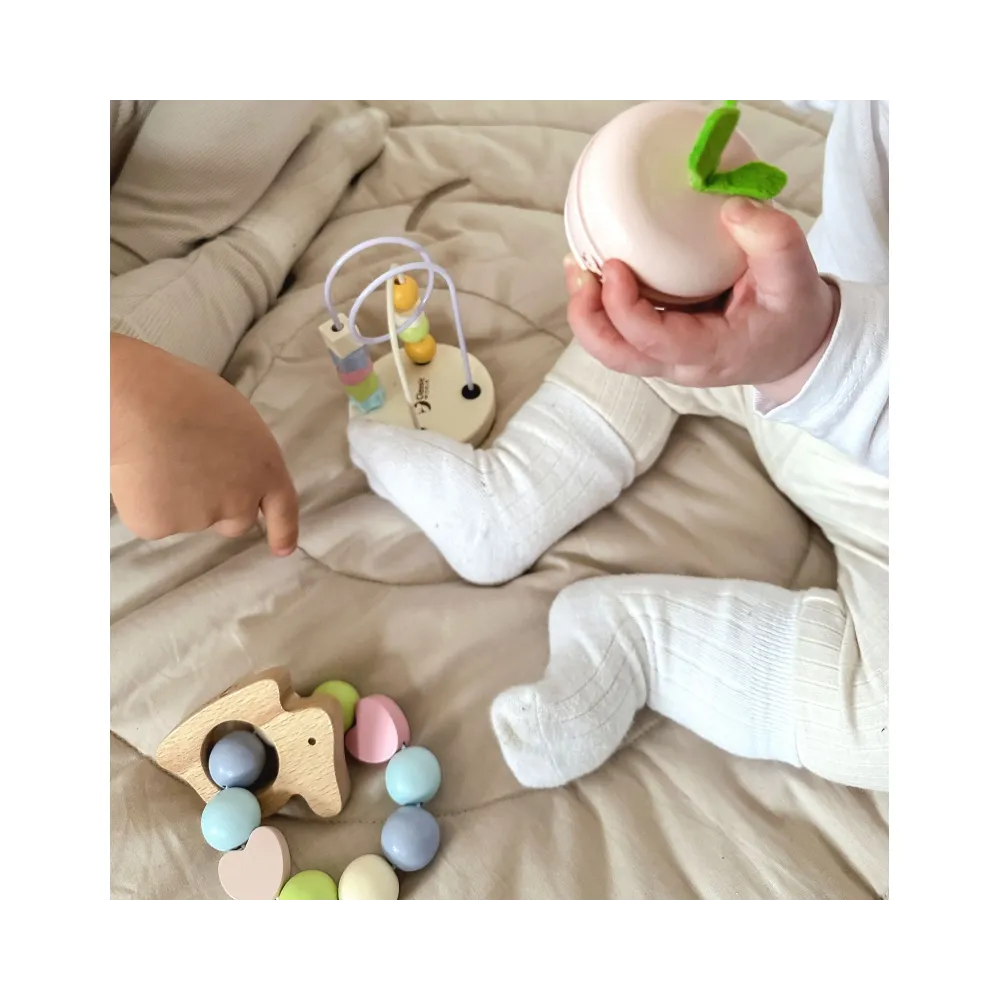 CLASSIC WORLD Pastelowy Zestaw Motoryczny dla Niemowląt Box Pierwsze Zabawki od Urodzenia