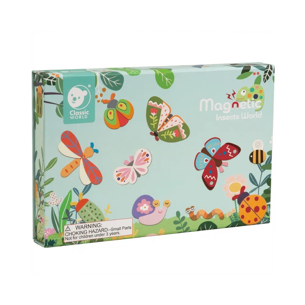 CLASSIC WORLD Układanka Magnetyczna Zwierzęta Tablica Klocki Puzzle Pamięć 66 el.