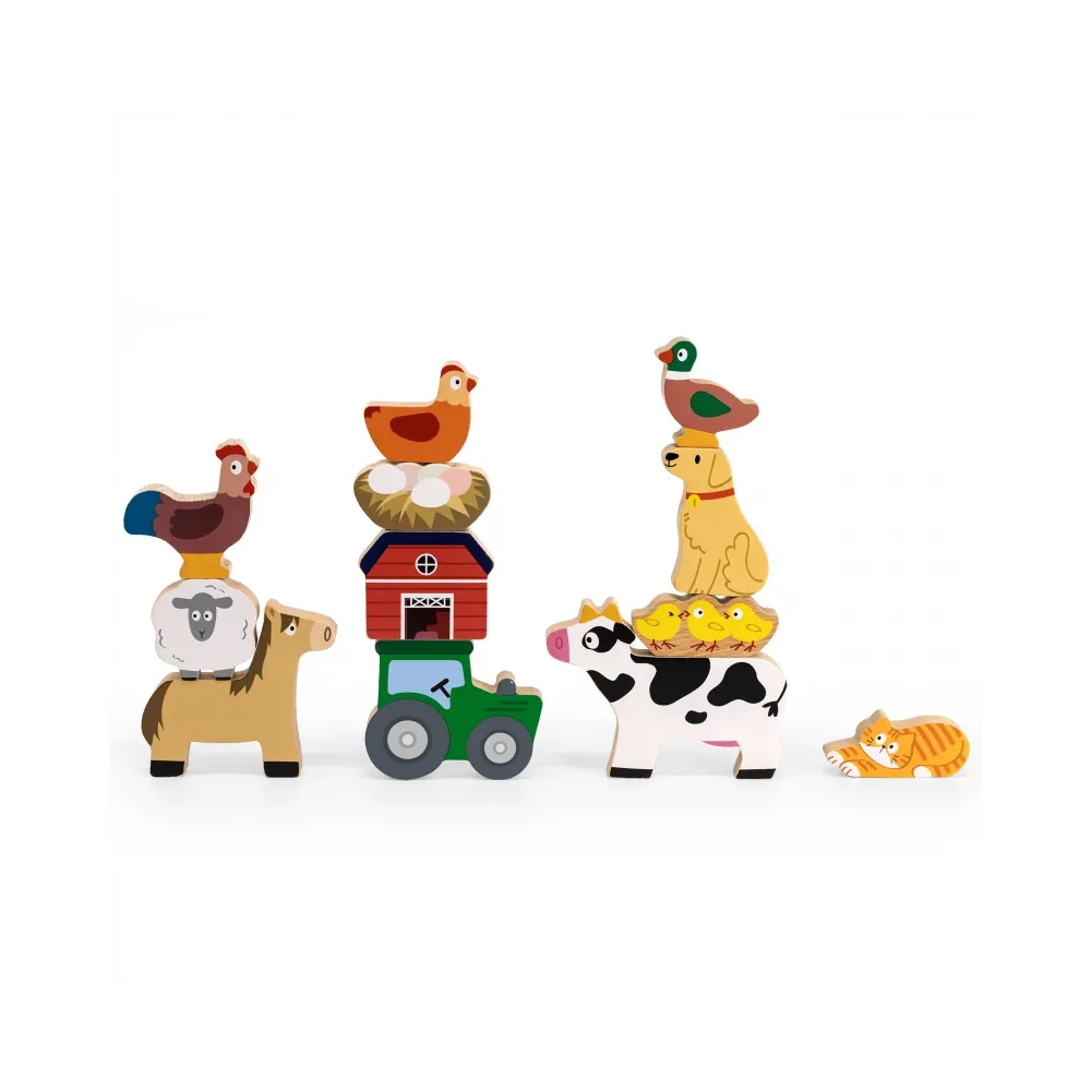 VIGA Układanka w Stosy Farma Zwierzęta