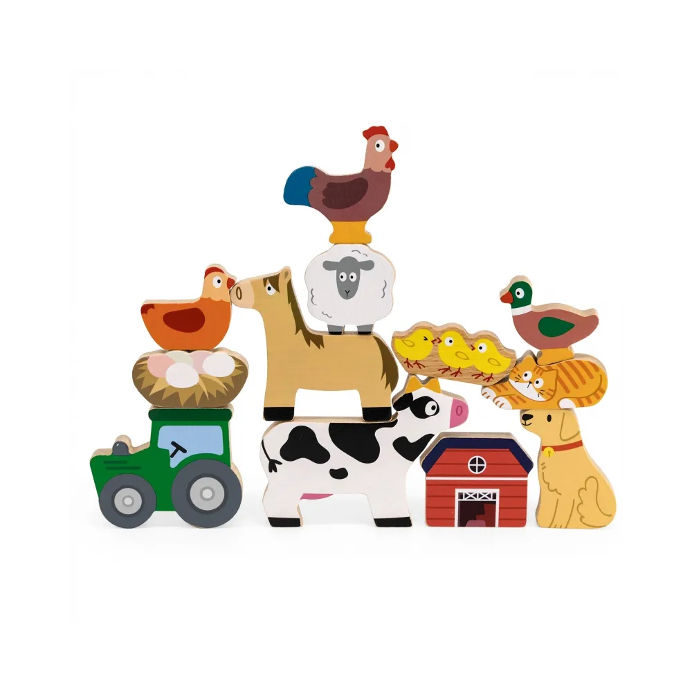 VIGA Układanka w Stosy Farma Zwierzęta