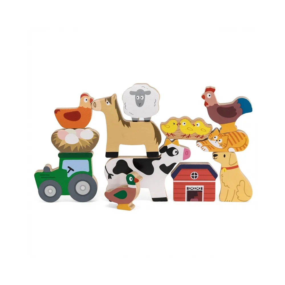 VIGA Układanka w Stosy Farma Zwierzęta