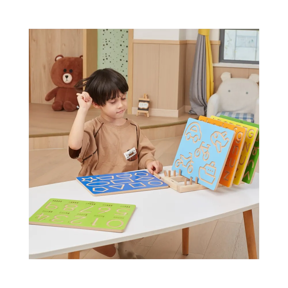 VIGA Tablica Grafomotoryczna Cyfry Nauka Pisania