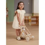 Wózek dla lalek z koszem i gumowymi kołami, zabawka PolarB