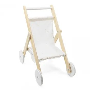 Drewniany wózek PolarB do odgrywania ról dla dzieci od 3 lat