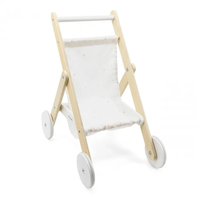 Drewniany wózek PolarB do odgrywania ról dla dzieci od 3 lat