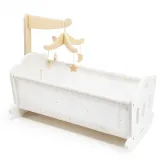 VIGA PolarB Kołyska Drewniana dla Lalek Łóżeczko