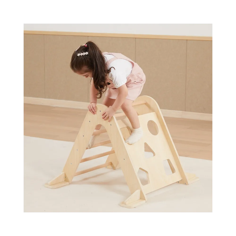 VIGA Drewniana Drabinka Pikler Trójkąt Wspinaczkowy Montessori