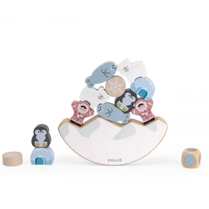 Bezpieczna gra z drewna, idealna dla dzieci powyżej 18 miesiąca.