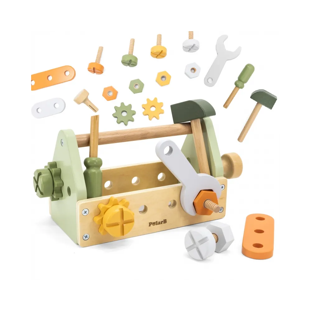 VIGA PolarB Skrzynka z Narzędziami Zestaw Drewniany