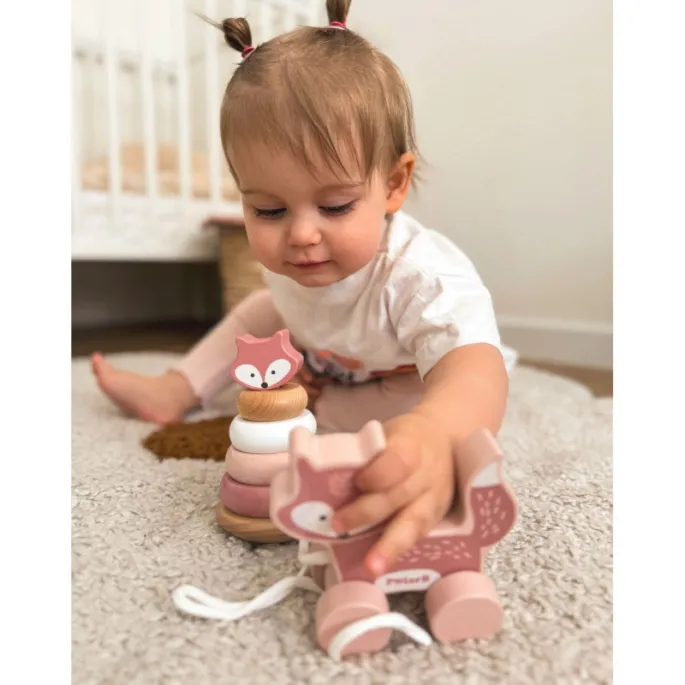 Zestaw edukacyjny VIGA z liskiem przynosi radość podczas zabawy.