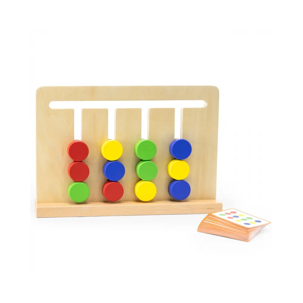 VIGA Gra Logiczna Odwzoruj Kolory i Figury Montessori