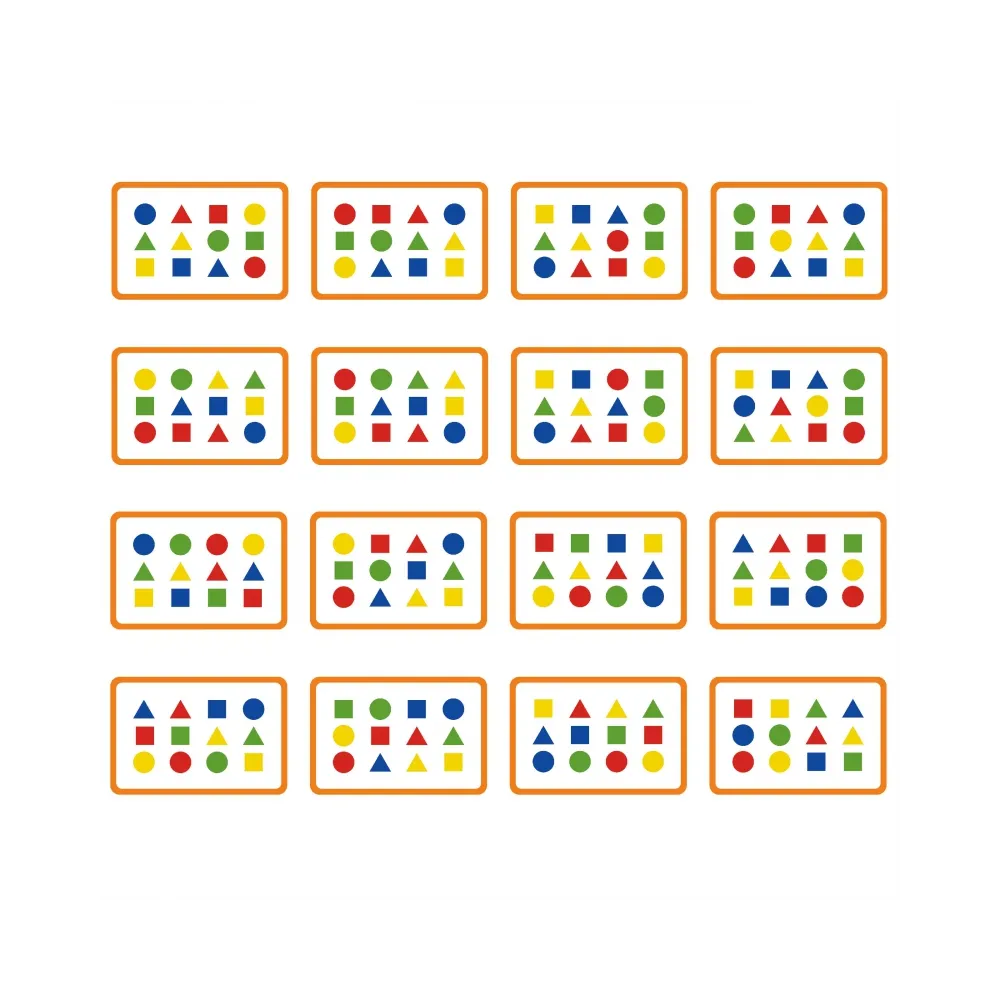 VIGA Gra Logiczna Odwzoruj Kolory i Figury Montessori