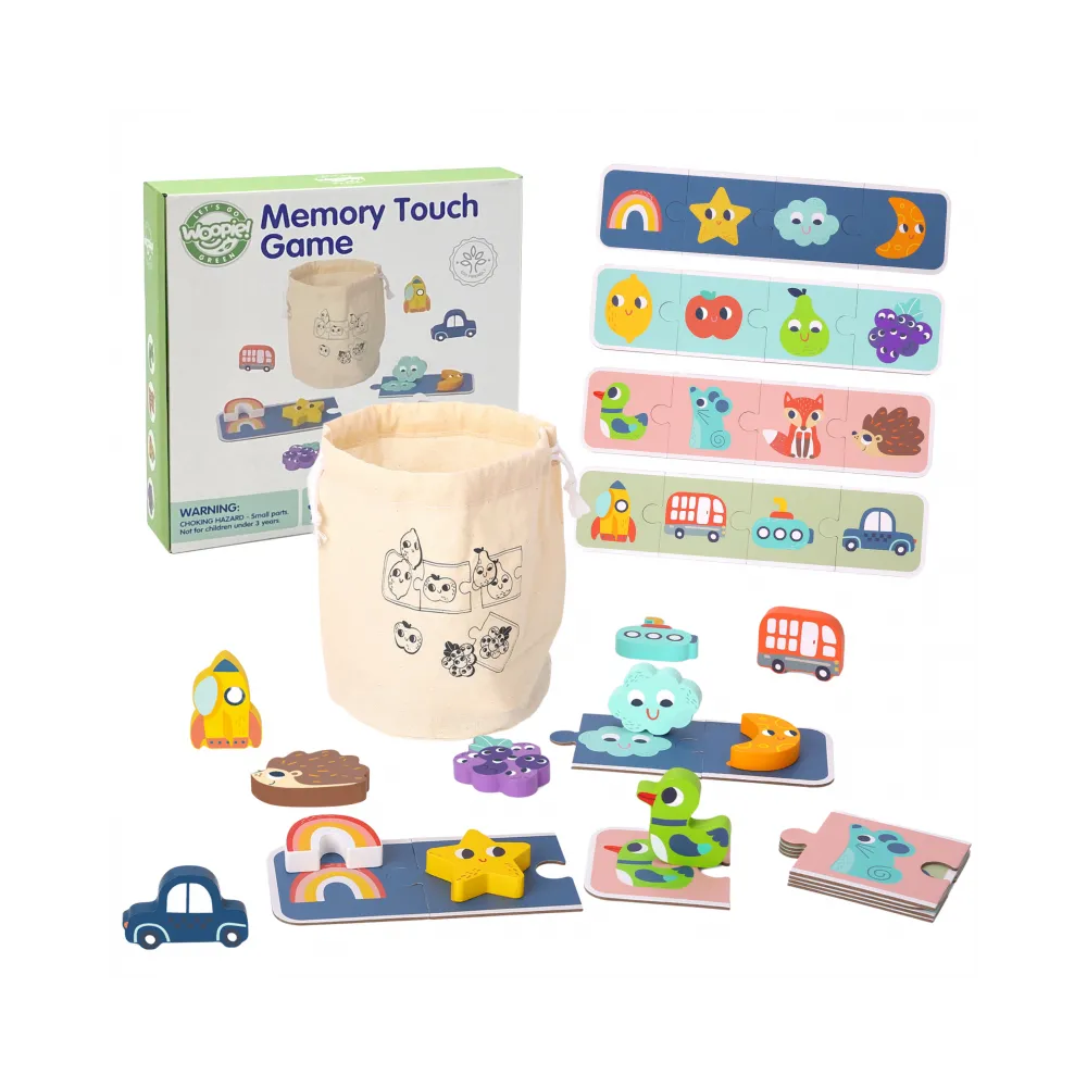 WOOPIE GREEN Układanka Sensoryczna Memory Kształty FSC