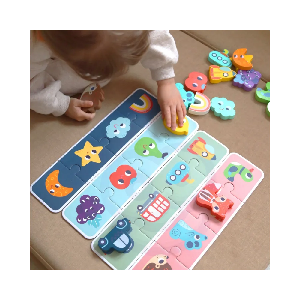 WOOPIE GREEN Układanka Sensoryczna Memory Kształty FSC