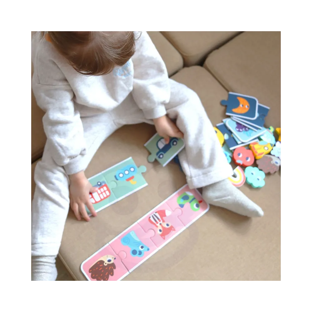 WOOPIE GREEN Układanka Sensoryczna Memory Kształty FSC