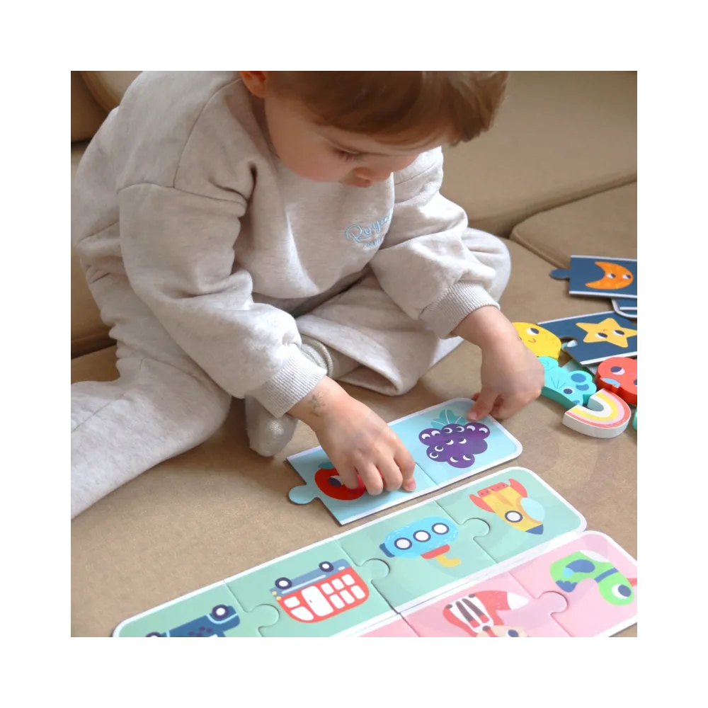 WOOPIE GREEN Układanka Sensoryczna Memory Kształty FSC