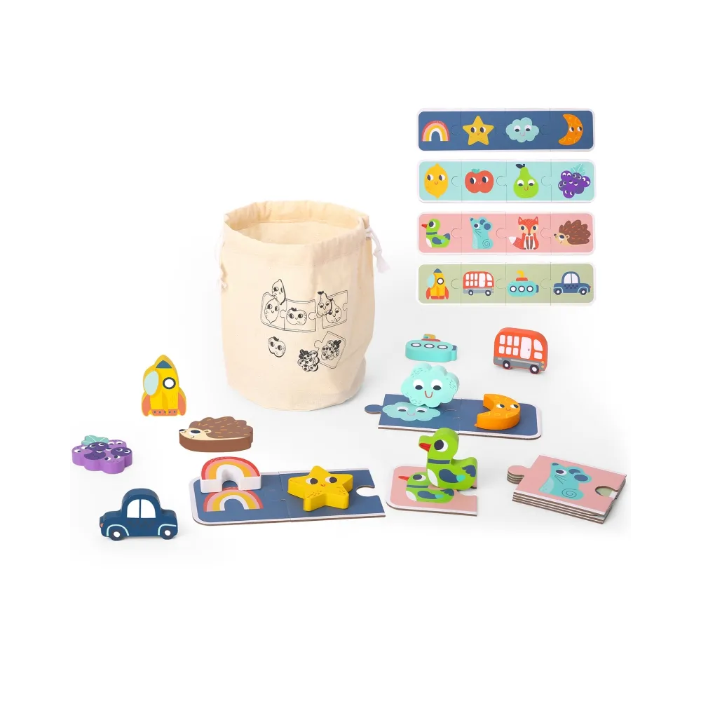 WOOPIE GREEN Układanka Sensoryczna Memory Kształty FSC