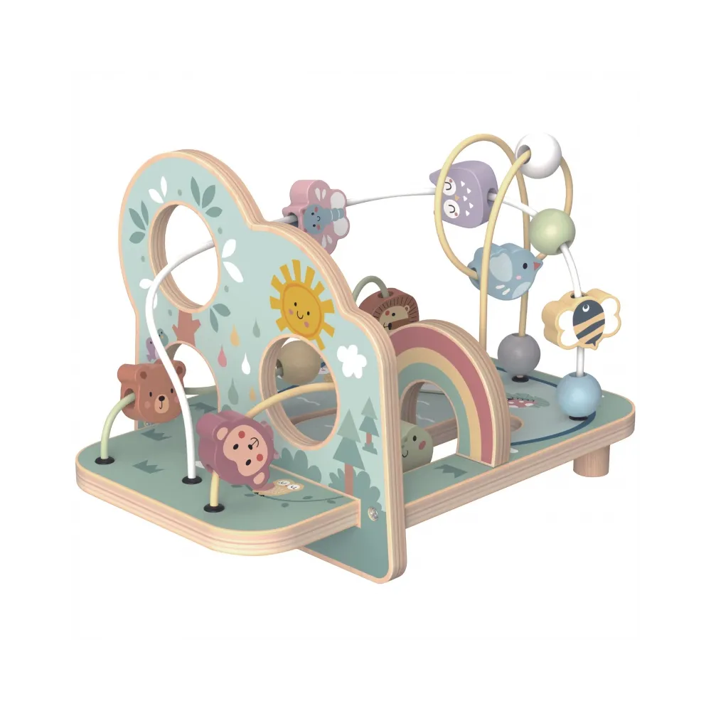 TOOKY TOY Drewniana Pętla Motoryczna Leśny Labirynt