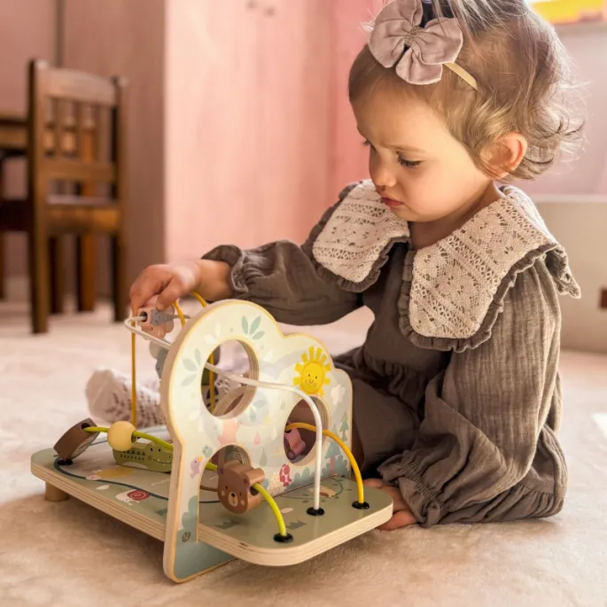 Zabawka edukacyjna z koralikami