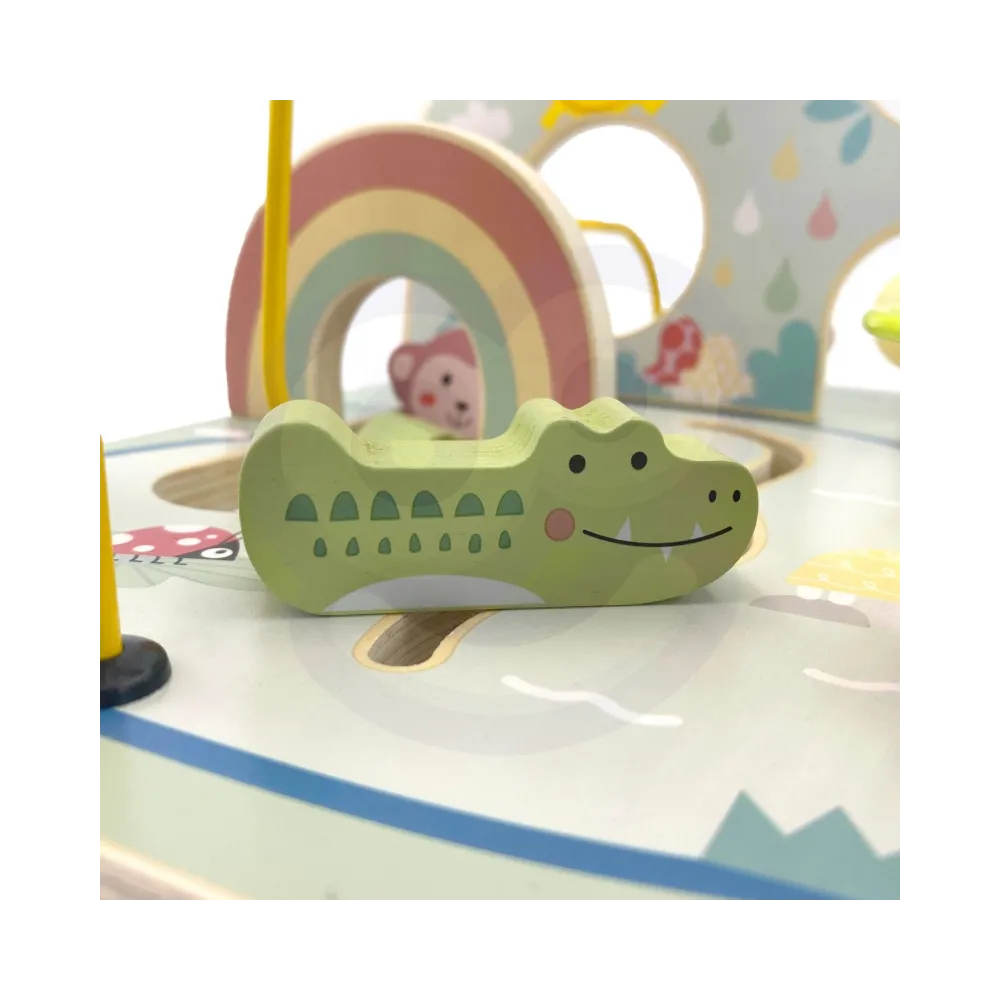 TOOKY TOY Drewniana Pętla Motoryczna Leśny Labirynt