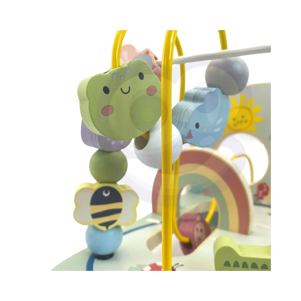 TOOKY TOY Drewniana Pętla Motoryczna Leśny Labirynt