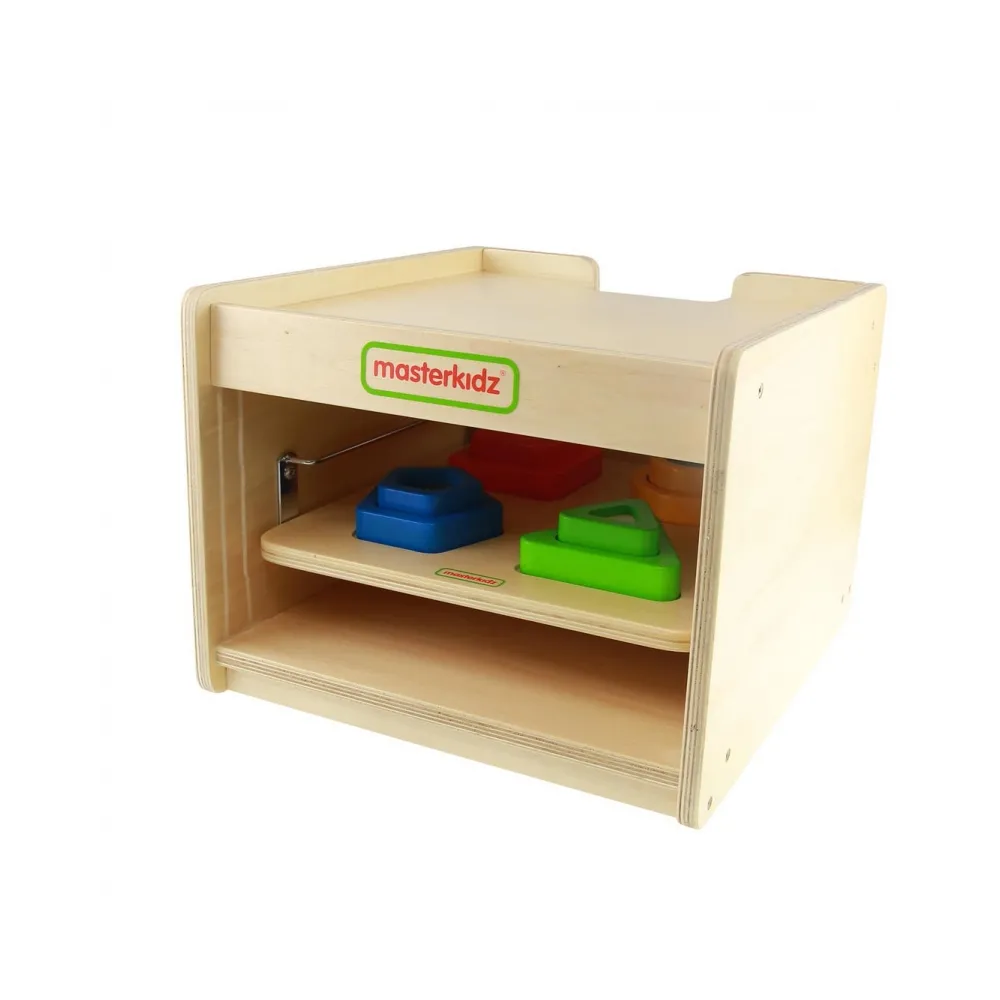 MASTERDKIZ Szafka do Przechowywania Poręcznych Tablic Edukacyjnych Mała na 3 Tablice