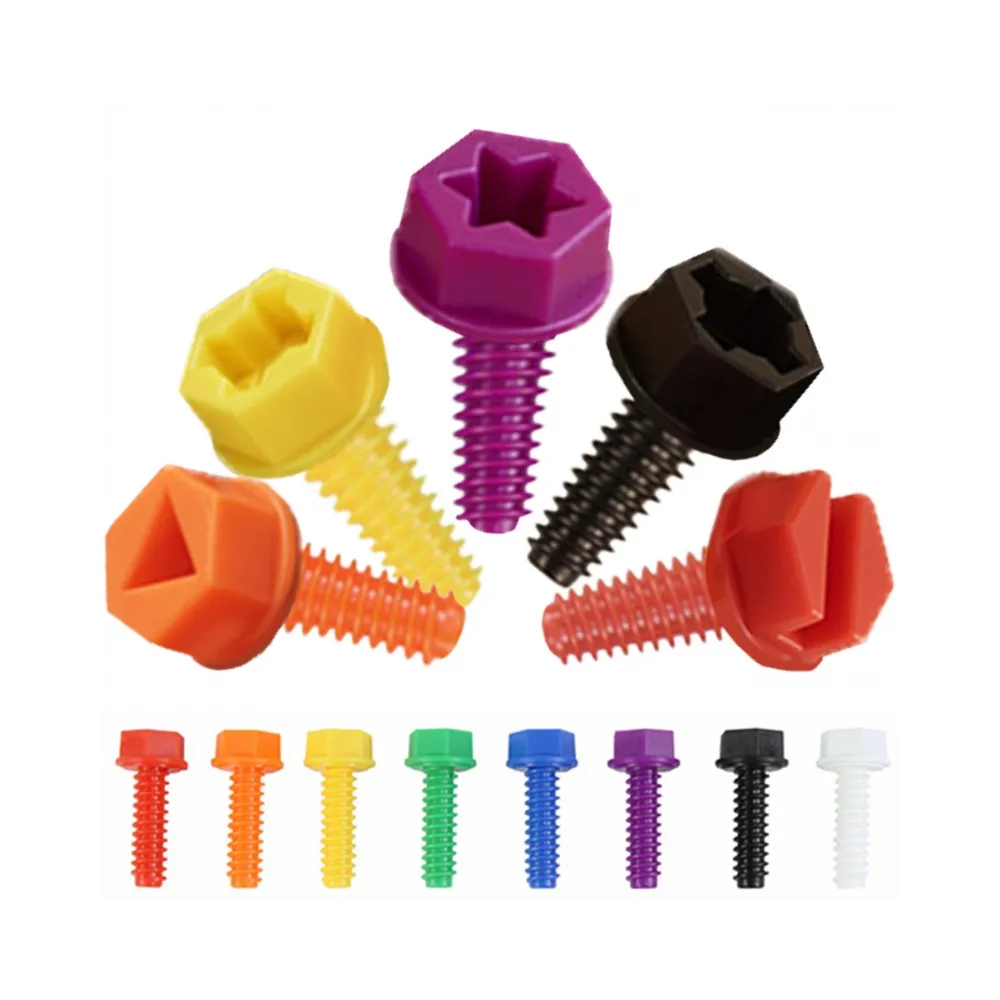 MASTERKIDZ Kolorowe Śrubki 5 Kształtów Do Tablicy Kreatywnej STEM 512 Sztuk Mix Kolorów