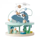 CLASSIC WORLD Drewniany Edukacyjny Labirynt Przeplatanka Życie Morskie 18m+