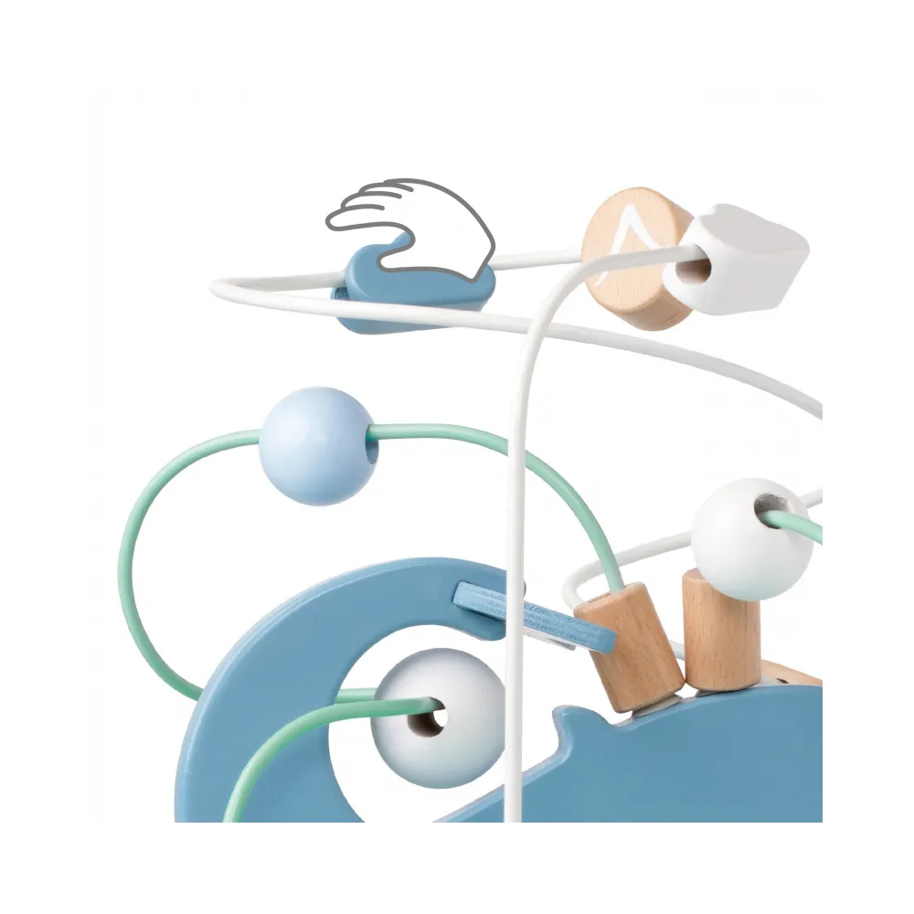 CLASSIC WORLD Drewniany Edukacyjny Labirynt Przeplatanka Życie Morskie 18m+