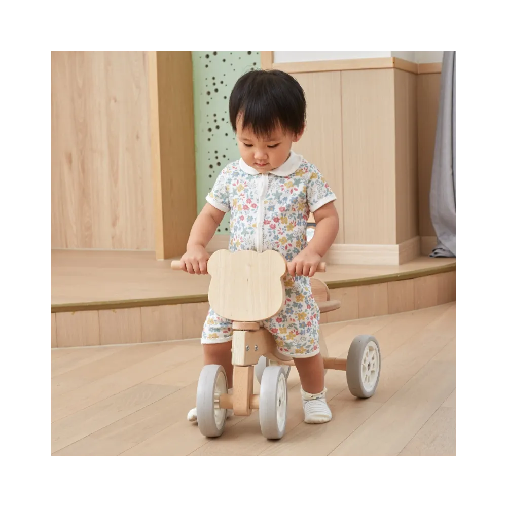 VIGA PolarB Drewniany Jeździk Miś Polarny Miękkie Koła