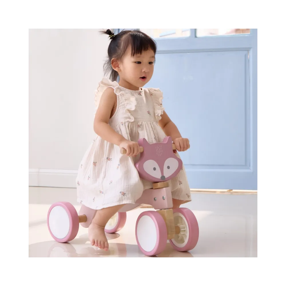 VIGA PolarB Drewniany Jeździk Lisek Miękkie Koła