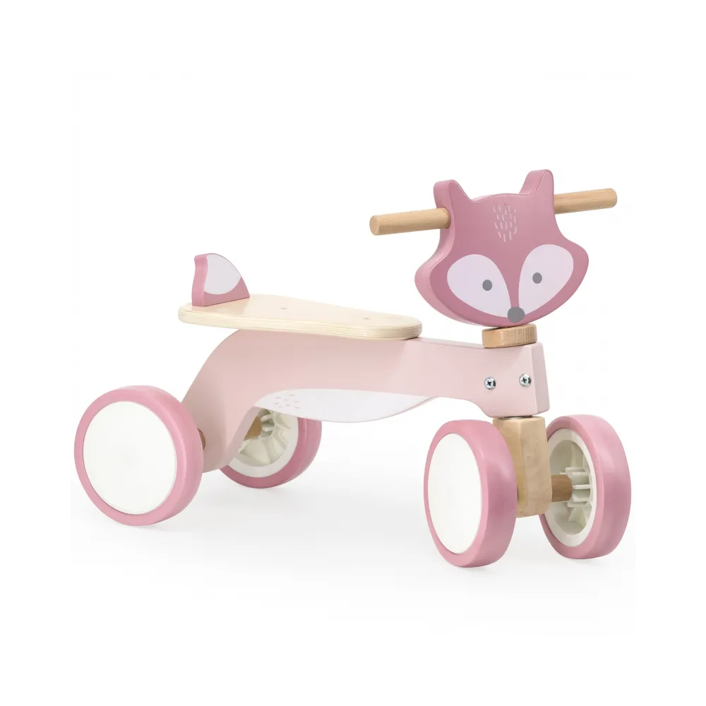 VIGA PolarB Drewniany Jeździk Lisek Miękkie Koła