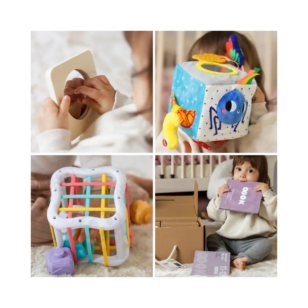 TOOKY TOY Box Pudełko XXL Montessori Edukacyjne 5w1 Sensoryczne 11-12 Mies