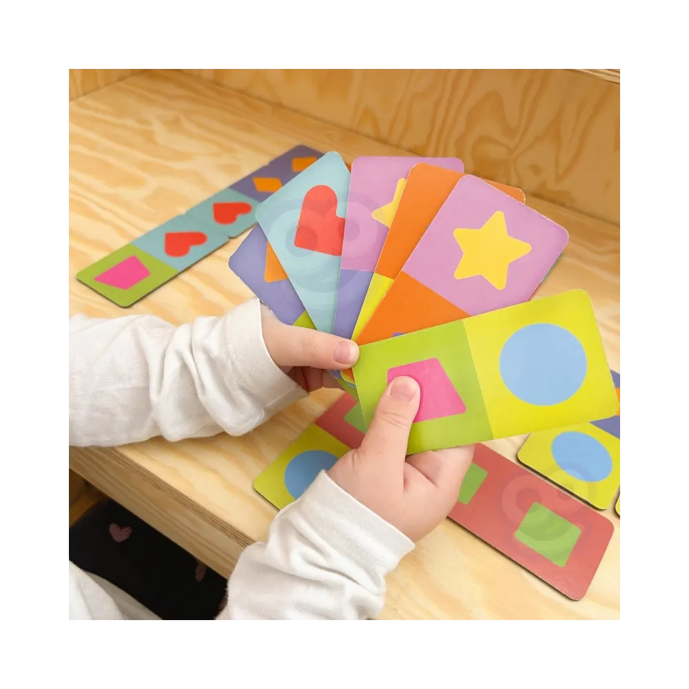 WOOPIE Gra Edukacyjna Transport Zwierzęta Puzzle Domino Montessori