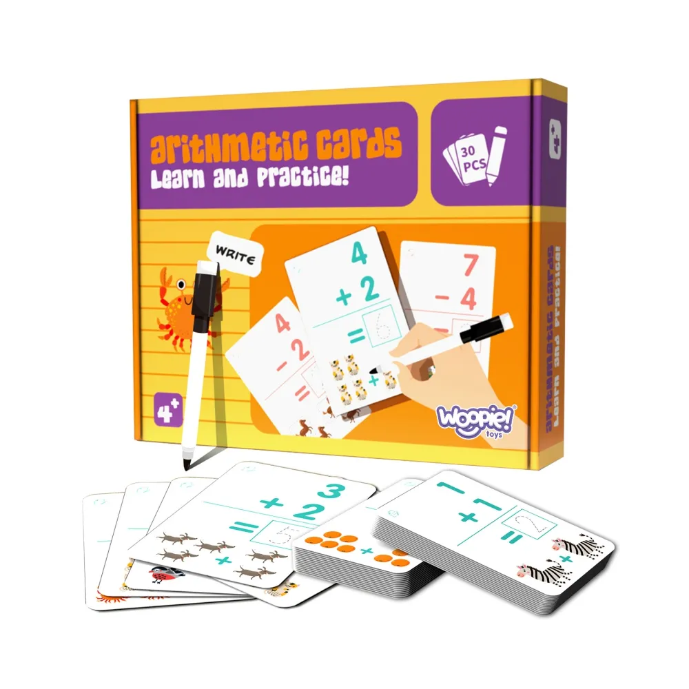 WOOPIE Karty Edukacyjne Fiszki Do Nauki Liczenia