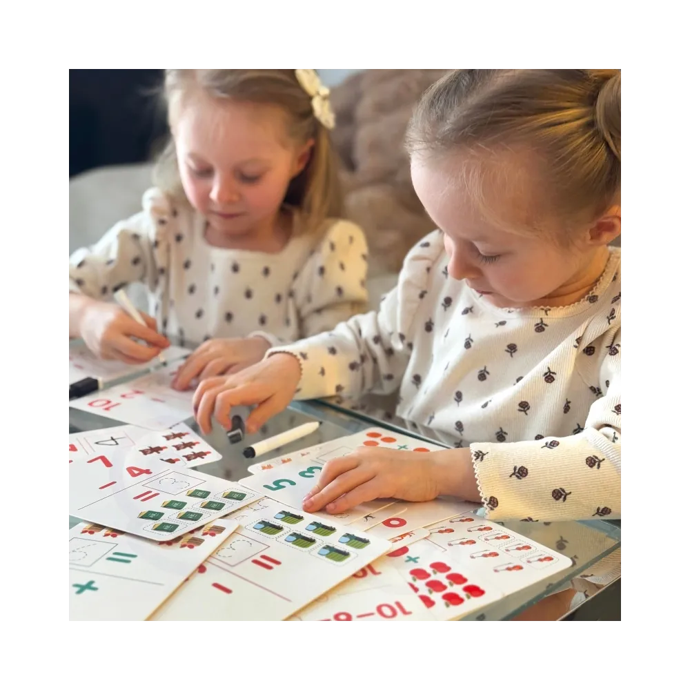 WOOPIE Karty Edukacyjne Fiszki Do Nauki Liczenia