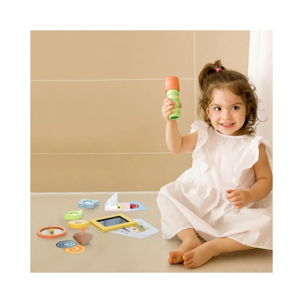 CLASSIC WORLD Eksperymenty Optyczne Zestaw Sensoryczny Trening Zmysłów 16 el.