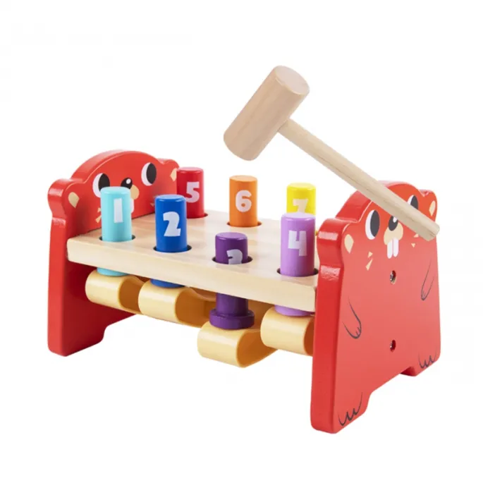 Drewniana zabawka rozwijająca koordynację